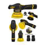 Steiner 12V Orbital Dijital Göstergeli 6 Kademeli Pasta Cila Kaporta Parlatma Şarjlı Polisaj Makinesi Sarı