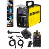 Steiner 250 Amper İnverter Mega Stick Çift Kartlı Hava Soğutmalı Dijital Göstergeli Çanta Kaynak Makinesi Sarı