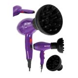 STEİNER 3800 Watt Professional Saç Kurutma Makinesi Ac Motor Fön Makinesi Mor + Difüzör + 2 Adet Başlık