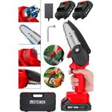 Steiner 88 V 5 Ah Çift Akülü Dal Budama Kesme Testere Bıçkı Makinesi Çantalı 10 cm Pala