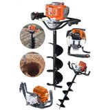 Steıner Alman 11 Hp Tam Profesyonel Benzinli Toprak Burgu Makinesi 15 Cm Delme Ucu Fidan Dikme Makinesi Trnc