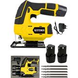 Steiner Alman 12 V 3.0 Ah Li-Ion Çift Akülü Şarjlı Dekupaj Testere (Sarı) - Renkli