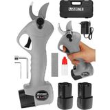 Steiner Alman 128 Vf 10 Ah Kömürsüz Motor Akülü Bağ Makası Dal Budama Kesme Makası Makinesi Çantalı Gri