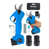 Steiner Alman 128 Vf 10 Ah Kömürsüz Motor Akülü Bağ Makası Dal Budama Kesme Makası Makinesi Çantalı Mavi