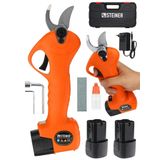 Steiner Alman 128 Vf 10 Ah Kömürsüz Motor Akülü Bağ Makası Dal Budama Kesme Makası Makinesi Çantalı Turuncu