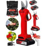 Steiner Alman 128 Vf 10 Ah Profesyonel Çift Akülü Bağ Makası Dal Budama Kesme Makası Makinesi Çantalı Kırmız