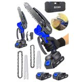 Steiner Alman 148 Vf 10 Ah %100 Kömürsüz Motor Akülü Dal Kesme Budama Testere Bıçkı Makinesi 15 cm Mavi