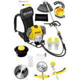 Steiner Alman 16 Hp Tam Profesyonel Sırt Tipi Benzinli Tırpan Ot Çalı Çim Biçme Makinesi + Canavar Başlık