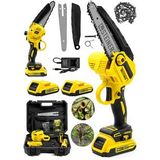 Steiner Alman 198 Vf 10 Ah 25 cm Bakır Sargılı Akülü Dal Kesme Budama Testere Bıçkı Makinesi Sarı
