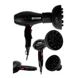 Steiner Alman 3400 Watt Ac Motor Saç Kurutma Makinesi Professional Fön Makinesi + Difüzör + 2 Adet Başlık - Siyah