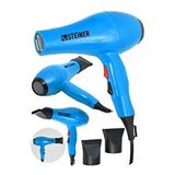 Steiner Alman 3400 Watt Profesyonel Saç Kurutma Makinesi Fön Makinesi Ac Motor Ms-9001 Mavi + 2 Adet Başlık