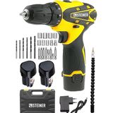 Steiner Alman 36 V Metal Şanzıman Çift Akülü 24 Parça Sarı Şarjlı Vidalama Matkap