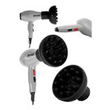 Steiner Alman 3600 Watt Professional Saç Kurutma Makinesi Ac Motor Fön Makinesi + Difüzör + 2 Adet Başlık Gri