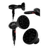 Steiner Alman 3600 Watt Professional Saç Kurutma Makinesi Ac Motor Fön Makinesi + Difüzör + 2 Adet Başlık Siyah