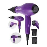 STEİNER Alman 3600 Watt Profesyonel Saç Kurutma Makinesi Fön Makinesi Ac Motor Ms-9001 Mor + 2 Adet Başlık