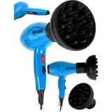 Steiner Alman 3800 Watt Professional Saç Kurutma Makinesi Ac Motor Fön Makinesi + Difüzör + 2 Adet Başlık - Mavi