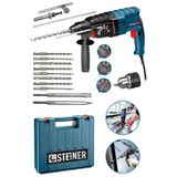 Steiner Alman 4000 W Profesyonel Kırıcı Delici Hilti 10 Adet Uç Darbeli Matkap