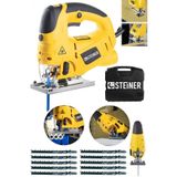 Steiner Alman 4000 Watt Lazerli Professional 6 Kademe Devirli Otomatik Dekupaj Testere Çantalı Sarı + 10 Uç