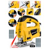 STEINER Alman 4600 W Lazerli Sjs Metal Şanzuman 6 Kademe Devirli Pandül Ayarlı Dekupaj Testere Makinesi 10Uç