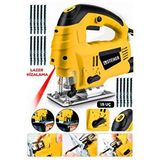 STEINER Alman 4600 W Lazerli Sjs Metal Şanzuman 6 Kademe Devirli Pandül Ayarlı Dekupaj Testere Makinesi 15Uç