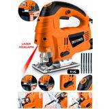Steiner Alman 4600 W Lazerli Sjs Metal Şanzuman 6 Kademe Devirli Pandül Ayarlı Dekupaj Testere Makinesi 5 Uç