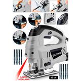 Steiner Alman 4600 W Lazerli Sjs Metal Şanzuman 6 Kademe Devirli Pandül Ayarlı Dekupaj Testere Makinesi Gri + 10UÇ