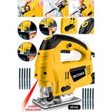 Steiner Alman 4600 W Lazerli Sjs Metal Şanzuman 6 Kademe Devirli Pandül Ayarlı Dekupaj Testere Makinesi Sarı + 10UÇ