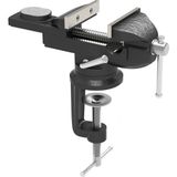Steiner Alman 50 mm Dönerli Örslü Özel Alaşımlı Paslanmaz Dövme Çelik Mini Masa ve Tezgah Mengenesi Siyah