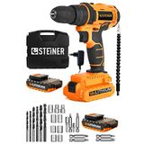 Steiner Alman 58 V 5 Ah Metal Şanzıman Çift Lithium Akü Şarjlı Vidalama Matkap Trnc Set