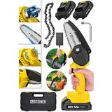 Steiner Alman 88 V 5 Ah Akülü Dal Kesme Budama Testere Bıçkı Makinesi Çift Akülü Çantalı 10 Cm Pala Zincir - ST0518R215400347