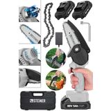 Steiner Alman 88 V 5 Ah Çift Akülü Dal Kesme Budama Testere Bıçkı Makinesi Çantalı 10 Cm Pala + Zincir - ST0518R215400356