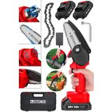 Steiner Alman 88 V 5 Ah Çift Akülü Dal Kesme Budama Testere Bıçkı Makinesi Çantalı 10 Cm Pala + Zincir - ST0518R215400381