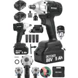 Steiner Alman 88 V 5 Ah Çift Akülü Metal Şanzuman Bijon Somun Sıkma Sökme Matkap Kömürsüz Çantalı + Mandren - ST0518R215400362