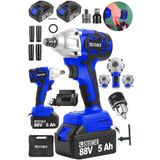 Steiner Alman 88 V 5 Ah Çift Akülü Somun Bijon Sökme Takma Sıkma Matkap Kömürsüz Akülü Vidalama + Madren - ST0518R215400358