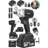Steiner Alman 88 V 5 Ah Çift Akülü Somun Bijon Sökme Takma Sıkma Matkap Kömürsüz Akülü Vidalama + Madren - ST0518R215400359