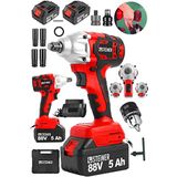 Steiner Alman 88 V 5 Ah Çift Akülü Somun Bijon Sökme Takma Sıkma Matkap Kömürsüz Akülü Vidalama + Madren - ST0518R215400360