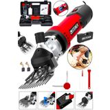 Steiner Alman 9900 W Devir Ayarlı Çift Soğutmalı Bakır Sargılı Çelik Şanzıman Koyun Kırpma Kırkma Makinesi Kırmızı