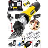 Steiner Alman 9900 W Devir Ayarlı Çift Soğutmalı Koyun Kırpma Kırkma Makinesi + 4 Adet Üst Bıçak Sarı