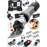 Steiner Alman 9900 W Devir Ayarlı Çift Soğutmalı Koyun Kırpma Kırkma Makinesi Gri + 4 Adet Üst Bıçak