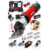 Steiner Alman 9900 W Devir Ayarlı Çift Soğutmalı Koyun Kırpma Kırkma Makinesi Kırmızı + 4 Adet Üst Bıçak