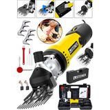 Steiner Alman 9900 W Devir Ayarlı Çift Soğutmalı Koyun Kırpma Kırkma Makinesi Sarı + 2 Adet Üst Bıçak