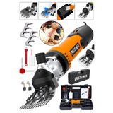 Steiner Alman 9900 W Devir Ayarlı Çift Soğutmalı Koyun Kırpma Kırkma Makinesi Turuncu + 2 Adet Üst Bıçak