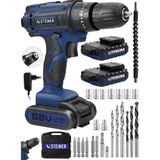 Steiner Alman Highline 58 V 5 Ah Darbeli Bakır Sargılı Çift Akülü Vidalama Matkap