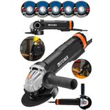 Steiner Alman Metal Şanzıman Bakır Sargı Avuç Içi Taşlama 125 mm 5 Disk 4200 W Siyah Demir Kesme Makinesi