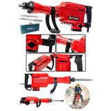 Steiner Alman Profesyonel 5200 Watt 16 Kg 58 J Kırıcı Delici Hilti 65Mm Kırmızı + Kesici ve Kırıcı Uç