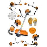 Steiner Alman T-9300 Yan Tipi Benzinli Motorlu Çalı Çim Ot Biçme Tırpanı Makinesi + Canavar Başlık