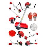 Steiner Alman Turbo 9100 Yan Tipi Benzinli Motorlu Ot Çim Tırpanı Çalı Biçme Makinesi Tırpanı Kırmızı