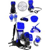 Steiner Alman Turbo M 9001 Sırt Tipi Benzinli Motorlu Çalı Çim Ot Biçme Tırpanı Makinesi + Canavar Başlık