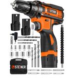 Steiner Alman Turbo Profesyonel 128 VF 10 Ah Otomatik Korumalı Metal Şanzuman Turuncu Çift Akülü Şarjlı Matkap