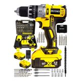 Steiner Germany Sarı 13 mm 58 V 5 Ah Çift Akülü Darbeli Şarjlı Vidalama Matkap